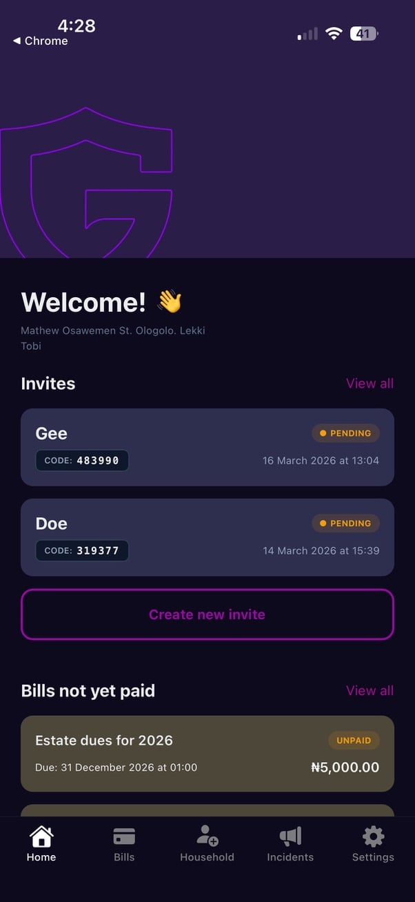 App Homepage